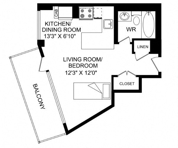 Floor plan layout diagram for SF Renovation 2